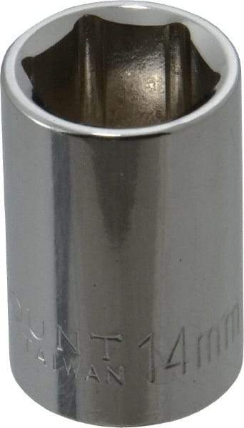 Paramount - 3/8" Drive, Standard Hand Socket - 6 Points, 1-3/16" OAL, Steel, Chrome Finish - Makers Industrial Supply