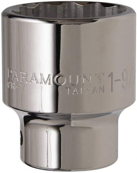 Paramount - 1-9/16", 3/4" Drive, Standard Hand Socket - 12 Points, 2-5/8" OAL - Makers Industrial Supply