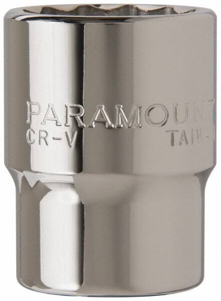 Paramount - 3/4" Drive, Standard Hand Socket - 12 Points, 2-5/16" OAL, Steel, Chrome Finish - Makers Industrial Supply