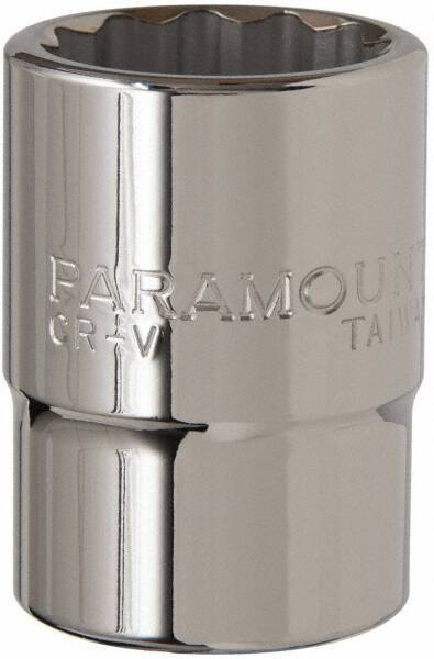 Paramount - 3/4" Drive, Standard Hand Socket - 12 Points, 2-5/16" OAL, Steel, Chrome Finish - Makers Industrial Supply