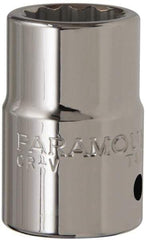 Paramount - 3/4" Drive, Standard Hand Socket - 12 Points, 2" OAL, Steel, Chrome Finish - Makers Industrial Supply