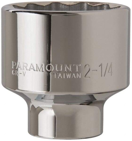 Paramount - 2-1/4", 3/4" Drive, Standard Hand Socket - 12 Points, 3-1/2" OAL - Makers Industrial Supply