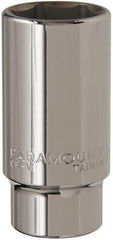 Paramount - 1-1/4", 3/4" Drive, Deep Hand Socket - 6 Points, 3-1/2" OAL, Steel, Chrome Finish - Makers Industrial Supply