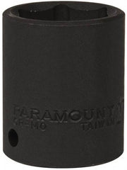 Paramount - 1/2" Drive 27mm Standard Impact Socket - 6 Points, 2" OAL - Makers Industrial Supply