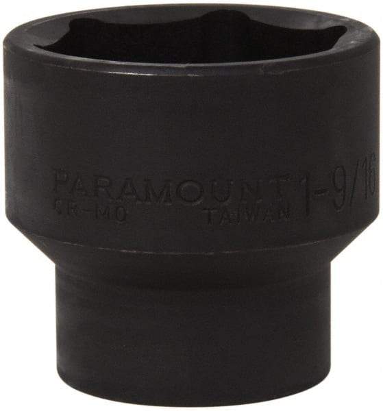 Paramount - 1/2" Drive 1-9/16" Standard Impact Socket - 6 Points, 2" OAL - Makers Industrial Supply