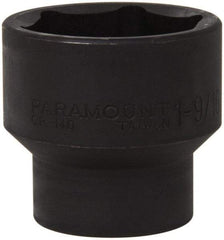 Paramount - 1/2" Drive 1-9/16" Standard Impact Socket - 6 Points, 2" OAL - Makers Industrial Supply