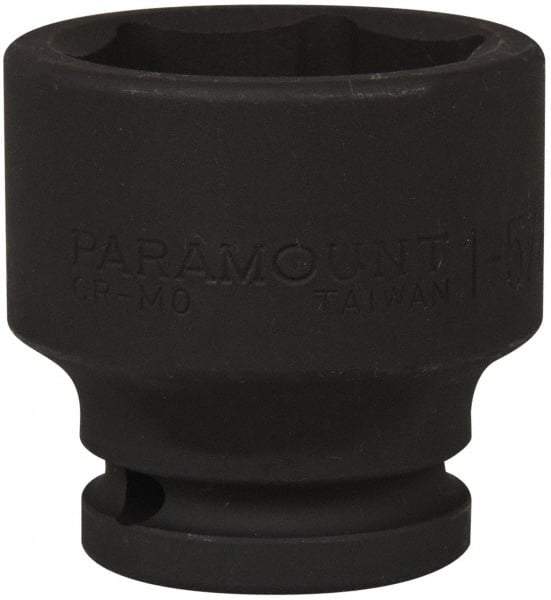 Paramount - 3/4" Drive 1-5/8" Standard Impact Socket - 6 Points, 2-9/32" OAL - Makers Industrial Supply