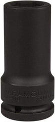 Paramount - 3/4" Drive 23mm Deep Impact Socket - 6 Points, 3-35/64" OAL - Makers Industrial Supply