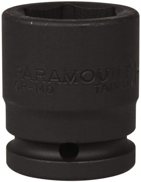 Paramount - 3/4" Drive 1-3/16" Standard Impact Socket - 6 Points, 2-3/32" OAL - Makers Industrial Supply