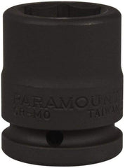 Paramount - 3/4" Drive 27mm Standard Impact Socket - 6 Points, 2-3/32" OAL - Makers Industrial Supply