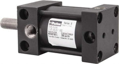 Parker - 1" Stroke x 1-1/4" Bore Double Acting Air Cylinder - 1/8 Port, 3/8-24 Rod Thread, 200 Max psi, -10 to 165°F - Makers Industrial Supply