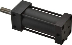 Parker - 2" Stroke x 1-1/4" Bore Double Acting Air Cylinder - 1/8 Port, 3/8-24 Rod Thread, 200 Max psi, -10 to 165°F - Makers Industrial Supply