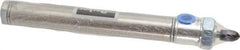 Parker - 4" Stroke x 3/4" Bore Double Acting Air Cylinder - 1/8 Port, 1/4-28 Rod Thread, 250 Max psi, 14 to 140°F - Makers Industrial Supply