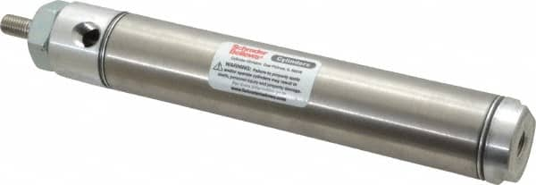 Parker - 4" Stroke x 1-1/16" Bore Double Acting Air Cylinder - 1/8 Port, 5/16-24 Rod Thread, 250 Max psi, 14 to 140°F - Makers Industrial Supply