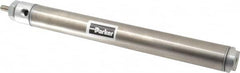 Parker - 8" Stroke x 1-1/16" Bore Double Acting Air Cylinder - 1/8 Port, 5/16-24 Rod Thread, 250 Max psi, 14 to 140°F - Makers Industrial Supply