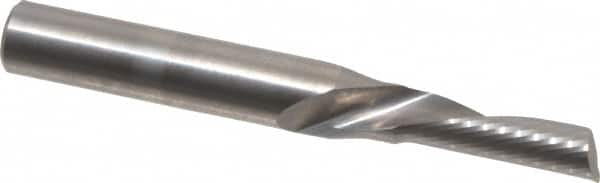 Onsrud - 3/16" Cutting Diam x 5/8" Length of Cut, 1 Flute, Downcut Spiral Router Bit - Uncoated, Right Hand Cut, Solid Carbide, 2" OAL x 1/4" Shank Diam, Single Edge, 22° Helix Angle - Makers Industrial Supply