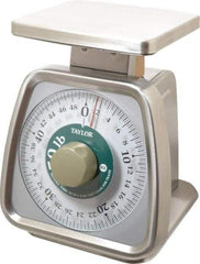 Taylor - 50 Lb. Capacity, Analog Dial Portion Control Scale - 1/8 oz. Graduation, 6 x 5" Platform - Makers Industrial Supply