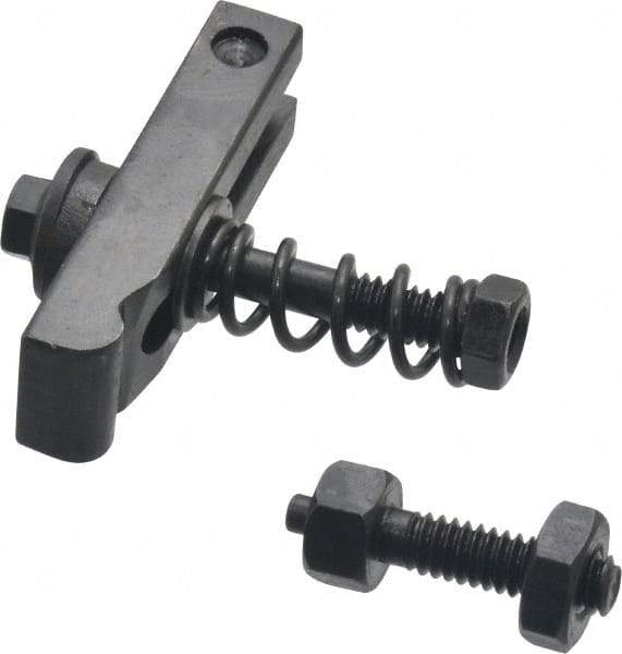 Value Collection - 1/4-20 Tap Size, Steel Strap Clamp Assembly - Single End Clamp, Radius Strap Nose, 3/8" Strap Thickness, 1/2" Travel, 2" Strap Len, 5/8" Strap Width - Makers Industrial Supply