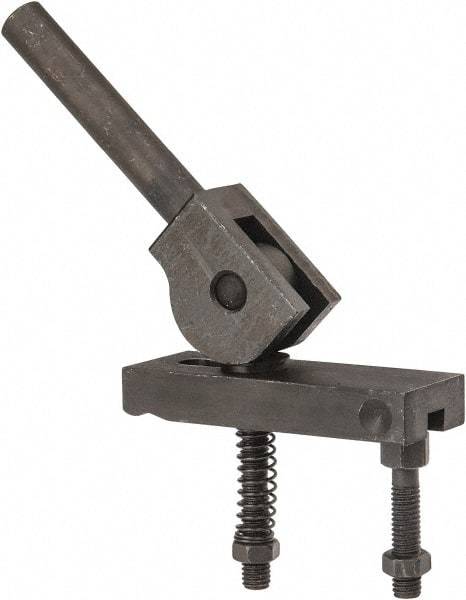 Value Collection - 3/8-16 Tap Size, Steel Strap Clamp Assembly - Center Cam, 5/8" Strap Thickness, 1" Travel, 4" Strap Len, 1-1/4" Strap Width - Makers Industrial Supply