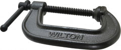 Wilton - Light-Duty 3" Max Opening, 1-7/8" Throat Depth, Ductile Iron Standard C-Clamp - 1,800 Lb Capacity, 0" Min Opening, Standard Throat Depth - Makers Industrial Supply