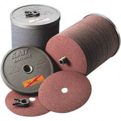 Sait - 4-1/2" Diam 7/8" Hole 36 Grit Fiber Disc - Very Coarse Grade, Zirconia Alumina, Series 3Z - Makers Industrial Supply