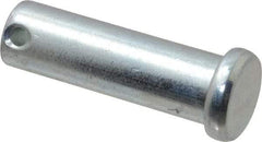 Made in USA - 5/8" Pin Diam, 2" OAL, Standard Clevis Pin - 5/32" Hole, 1-27/32" Usable Length, Zinc-Plated Steel - Makers Industrial Supply