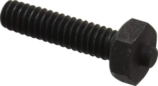 Gibraltar - 1/4-20 Thread, 7/16" Size, 1-1/4" Long, Black Oxide Coated, Steel, Lead Alloy Clamp Rest & Support - 29/32" Thread Length, 5/32" Pin Diam x 5/64" Pin Height, 11/64" Nut Height - Makers Industrial Supply