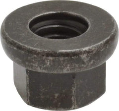 Gibraltar - M6, 14mm Flange Diam, 9mm High, 10mm Across Flats, Flange Nut - Grade 10 Steel, Black Phosphate Finish, 3" Flange Height, DIN 6331 - Makers Industrial Supply