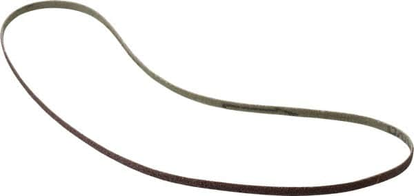 Tru-Maxx - 1/4" Wide x 24" OAL, 80 Grit, Aluminum Oxide Abrasive Belt - Aluminum Oxide, Medium, Coated - Makers Industrial Supply