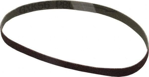 Tru-Maxx - 3/8" Wide x 13" OAL, 80 Grit, Aluminum Oxide Abrasive Belt - Aluminum Oxide, Medium, Coated - Makers Industrial Supply