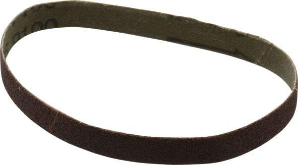 Tru-Maxx - 1/2" Wide x 12" OAL, 100 Grit, Aluminum Oxide Abrasive Belt - Aluminum Oxide, Fine, Coated - Makers Industrial Supply