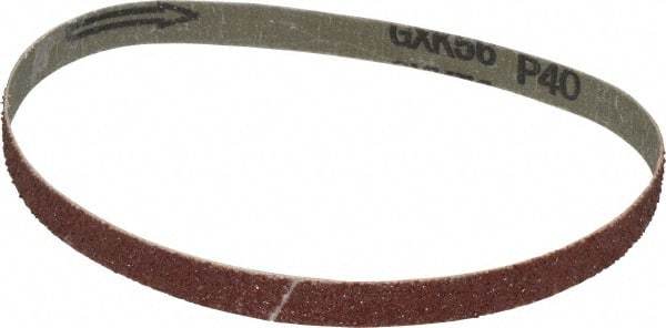 Tru-Maxx - 1/2" Wide x 18" OAL, 40 Grit, Aluminum Oxide Abrasive Belt - Aluminum Oxide, Coarse, Coated - Makers Industrial Supply