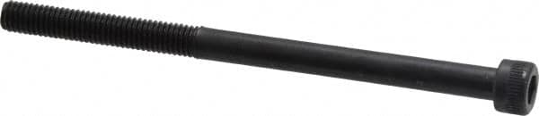 Made in USA - #10-32 UNF Hex Socket Drive, Socket Cap Screw - Alloy Steel, Black Oxide Finish, Partially Threaded, 3" Length Under Head - Makers Industrial Supply