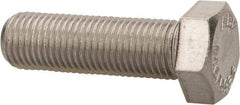 Value Collection - 3/8-24 UNF, 1-1/4" Length Under Head Hex Head Cap Screw - Fully Threaded, Grade 316 Stainless Steel, Uncoated, 9/16" Hex - Makers Industrial Supply