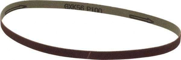 Tru-Maxx - 1/2" Wide x 24" OAL, 100 Grit, Aluminum Oxide Abrasive Belt - Aluminum Oxide, Fine, Coated - Makers Industrial Supply