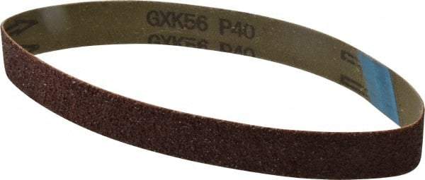 Tru-Maxx - 1" Wide x 18" OAL, 40 Grit, Aluminum Oxide Abrasive Belt - Aluminum Oxide, Coarse, Coated - Makers Industrial Supply