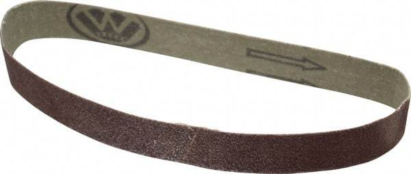 Tru-Maxx - 1" Wide x 18" OAL, 80 Grit, Aluminum Oxide Abrasive Belt - Aluminum Oxide, Medium, Coated - Makers Industrial Supply