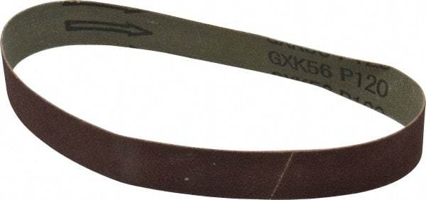 Tru-Maxx - 1" Wide x 18" OAL, 120 Grit, Aluminum Oxide Abrasive Belt - Aluminum Oxide, Fine, Coated - Makers Industrial Supply