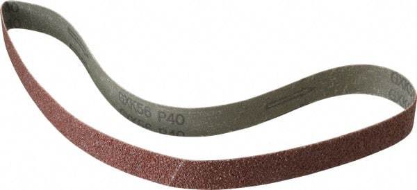 Tru-Maxx - 1" Wide x 30" OAL, 40 Grit, Aluminum Oxide Abrasive Belt - Aluminum Oxide, Coarse, Coated - Makers Industrial Supply