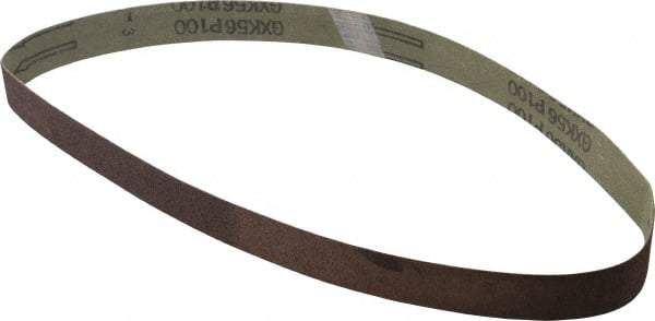 Tru-Maxx - 1" Wide x 30" OAL, 100 Grit, Aluminum Oxide Abrasive Belt - Aluminum Oxide, Fine, Coated - Makers Industrial Supply