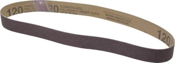 Tru-Maxx - 1" Wide x 30" OAL, 120 Grit, Aluminum Oxide Abrasive Belt - Aluminum Oxide, Fine, Coated - Makers Industrial Supply