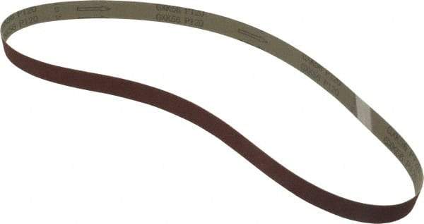 Tru-Maxx - 1" Wide x 42" OAL, 120 Grit, Aluminum Oxide Abrasive Belt - Aluminum Oxide, Fine, Coated - Makers Industrial Supply