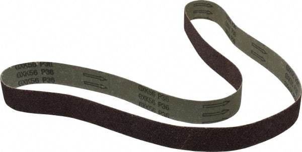 Tru-Maxx - 1-1/2" Wide x 60" OAL, 36 Grit, Aluminum Oxide Abrasive Belt - Aluminum Oxide, Very Coarse, Coated - Makers Industrial Supply