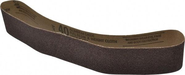 Tru-Maxx - 2" Wide x 30" OAL, 40 Grit, Aluminum Oxide Abrasive Belt - Aluminum Oxide, Coarse, Coated - Makers Industrial Supply