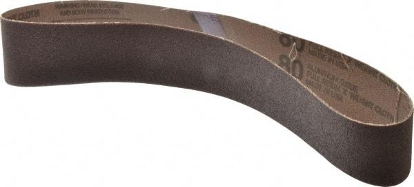 Tru-Maxx - 2" Wide x 30" OAL, 80 Grit, Aluminum Oxide Abrasive Belt - Aluminum Oxide, Medium, Coated - Makers Industrial Supply