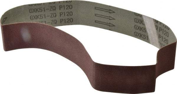 Tru-Maxx - 2" Wide x 30" OAL, 120 Grit, Aluminum Oxide Abrasive Belt - Aluminum Oxide, Fine, Coated - Makers Industrial Supply