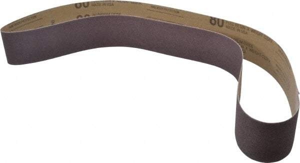 Tru-Maxx - 2" Wide x 48" OAL, 80 Grit, Aluminum Oxide Abrasive Belt - Aluminum Oxide, Medium, Coated - Makers Industrial Supply