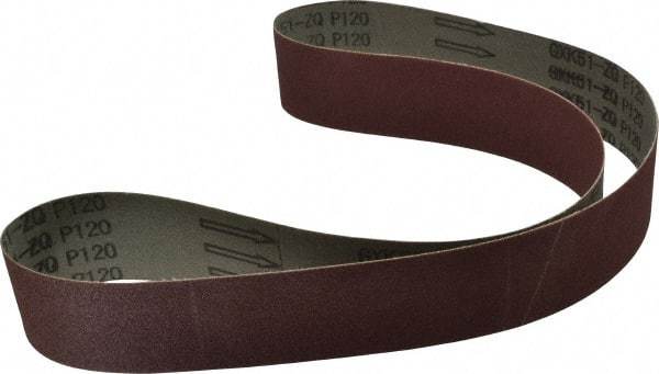 Tru-Maxx - 2" Wide x 48" OAL, 120 Grit, Aluminum Oxide Abrasive Belt - Aluminum Oxide, Fine, Coated - Makers Industrial Supply