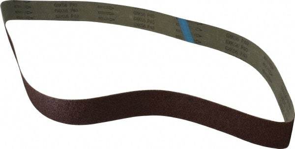 Tru-Maxx - 2" Wide x 60" OAL, 40 Grit, Aluminum Oxide Abrasive Belt - Aluminum Oxide, Coarse, Coated - Makers Industrial Supply