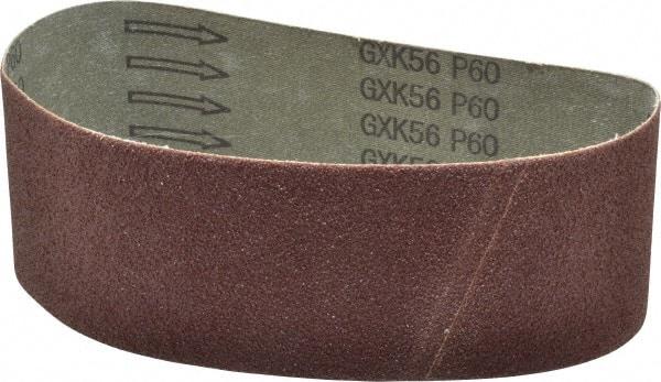 Tru-Maxx - 3" Wide x 21" OAL, 60 Grit, Aluminum Oxide Abrasive Belt - Aluminum Oxide, Medium, Coated - Makers Industrial Supply